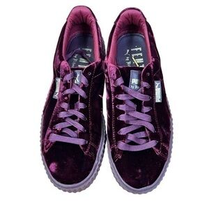 Puma Fenty By Rihana red velvet Shoes Size 9